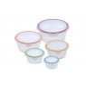 Lock N Lock Nestable Round Food Container Set 5 Piece