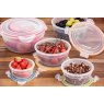 Lock N Lock Nestable Round Food Container Set 5 Piece