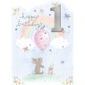 CARD BUNNY & BALLOONS ATR