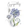 CARD DEEPEST SYMPATHY FLORAL DJ