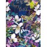 CARD BUTTERFLY FLORAL DN