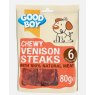 Good Boy Pawsley & Co Chewy Venison Steaks 80g