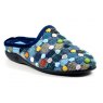 Lunar Lunar Crackle Slip On Slipper Blue