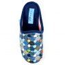 Lunar Lunar Crackle Slip On Slipper Blue