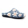 Lunar Lunar Plumeria Floral Slipper Blue