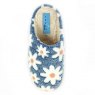 Lunar Lunar Plumeria Floral Slipper Blue