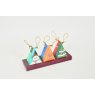 English Tea Shop Christmas Tree Characters 6 Loose Pyramids