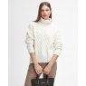 Barbour Barbour Clarence Knitted Aran Jumper White