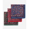 Barbour Barbour Paisley Handkerchief Red/Green/Navy 3 Pack