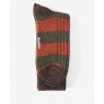 Barbour Barbour Houghton Sock Burnt Orange Stripe