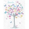 CARD BUTTERFLY TREE