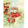 CARD HEDGEHOGS & STRAWBERRIES LI