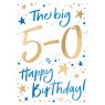 CARD THE BIG 50 JUST SAYING