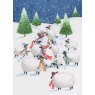 XMAS CARD SNOWY SHEEP N8