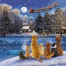 XMAS CARD LINE OF DOGS Q8