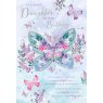 CARD FLORAL BUTTERFLY LI