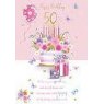 CARD FLORAL CAKE LI