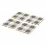 Woodbury Lane Green Coaster 4 Pack