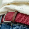 Billybelt Billybelt Woven Belt Garnet Red