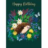 CARD HEDGEHOG & FLOWERS