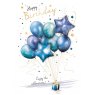 CARD BLUE BALLOONS