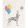 CARD DALMATION & BALLOONS