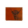 WALLET LEATHER HIGHLAND COW