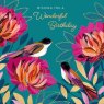 CARD BIRDS & FLOWERS BEAUX CHIC