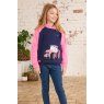 Lighthouse   Lighthouse Jill Hooded Sweatshirt Pink Tractor Sweet Pea