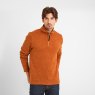 TOG35 Tog24 Pearson Knitlook Zip Neck Fleece Dark Orange