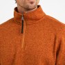 TOG35 Tog24 Pearson Knitlook Zip Neck Fleece Dark Orange