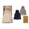 HAT WP BOBBLE SHERPA LINED RIB LDS