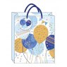 GIFT BAG M BLUE BALLOONS