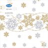 XMAS NAPKIN 20PK SNOW GLITTER WHT