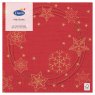 XMAS NAPKIN 20PK RED STAR SHINE