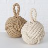 BOLTZE Boltze Jute Round Door Stop Assorted