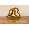 BOLTZE Boltze Iron Rust Heart Shelf 57 x 27cm