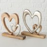 BOLTZE Boltze Fioria Decorative Mango Wood Heart 25cm Assorted