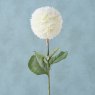 Boltze Decorative Snowball Flower Stem Green