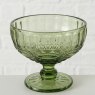 Boltze Aurora Bowl With Stand Green Assorted