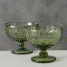 Boltze Aurora Bowl With Stand Green Assorted