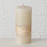 Boltze Pillar Candle Light Grey