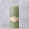 Boltze Pillar Candle Light Green