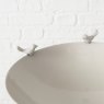 Boltze Wonka Bird Bath Beige 89cm