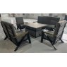 GLENDALE Glendale Darwin Reclining 7 Seater Sofa Dining Set