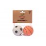 DOG BALL 2PK RUBBER