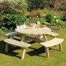 Zest Zest Rose Round Picnic Table