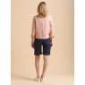 JACKET DENIM 18 PINK FRILL NECK