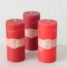 BOLTZE Boltze Pillar Candle Red Assorted