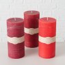 BOLTZE Boltze Pillar Candle Red Assorted